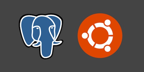 PostgreSQL 和 Ubuntu logos，版权归各自所有者所有。