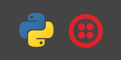 Python 和 Twilio logos，版权归各自所有者所有。