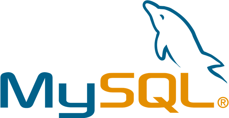 MySQL logo.