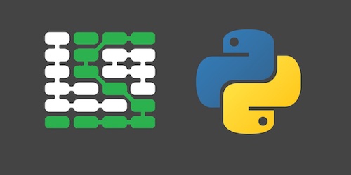 Python 编程语言和全栈 Python logos。